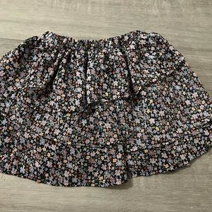 Purple flowered skirt